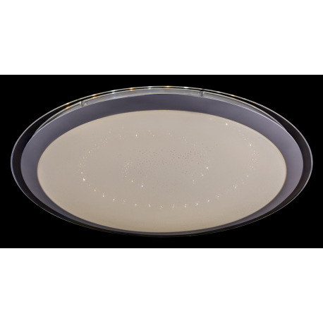 Stropné svietidlo, kov biely strieborný, akryl biely, číry, kompatibilné s Google Assistant a Alexa, 18