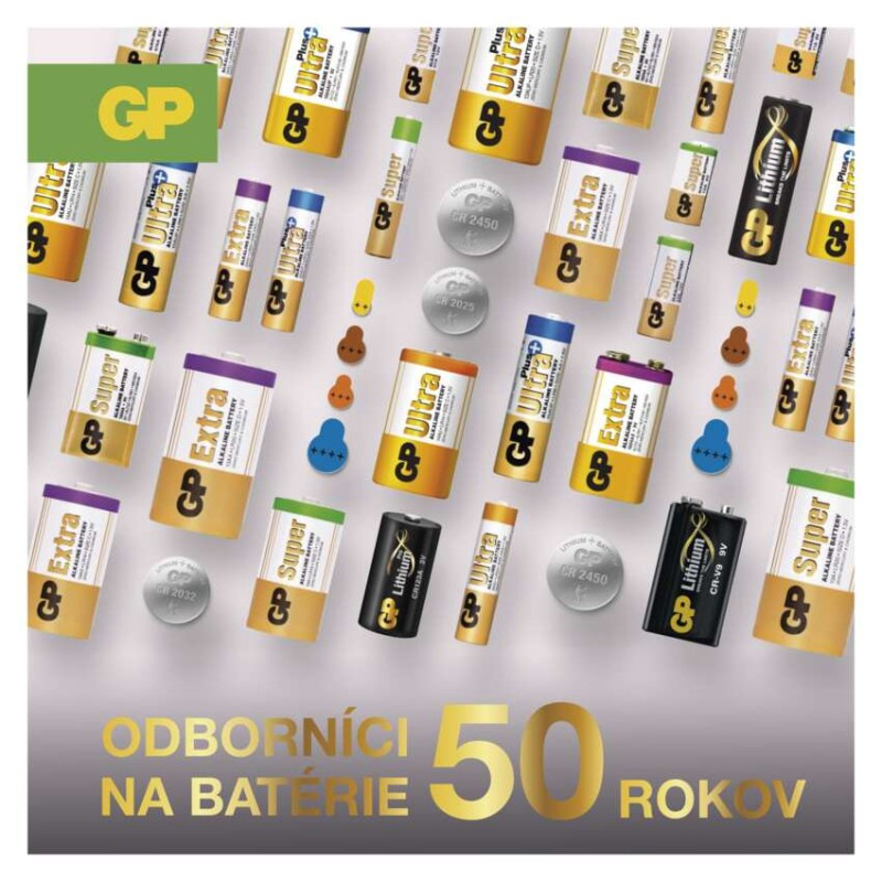 Lítiová gombíková batéria GP CR2320, 1 ks 6