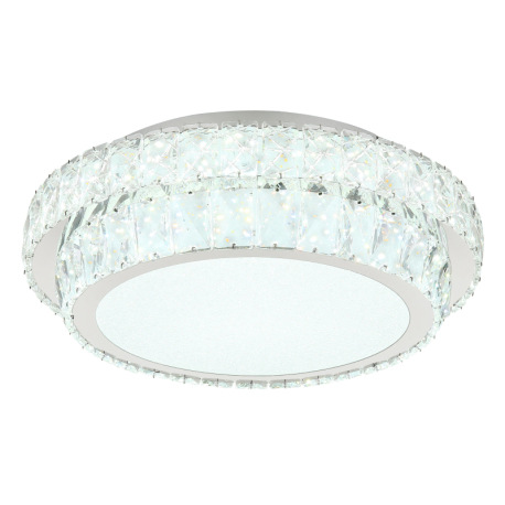 Stropné svietidlo, kov chróm, kryštály K5/akrylové číre, stmievateľné, niekoľko úrovní pomocou náste 6