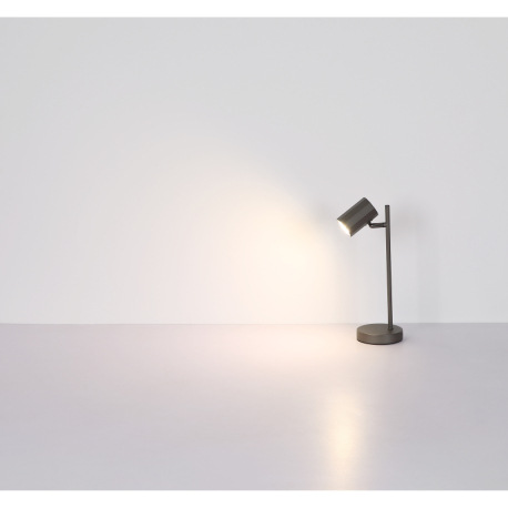 Stojanové svietidlo, kov sivý, hliník sivý, kábel PVC čierny, vyínač na kábli, DxŠxV: 270x220x1580mm 14