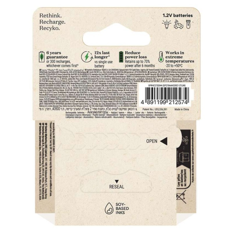 Nabíjacia batéria GP ReCyko 2600 (AA) 4 ks 10