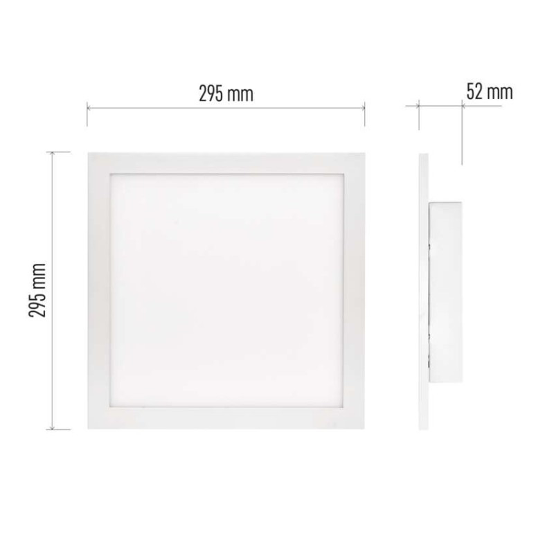 LED panel prisadený RIVI 30x30, 20W, stmiev.so zmenou CCT 2