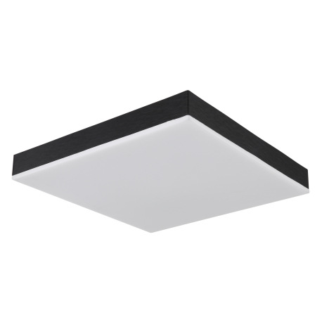 Stropné svietidlo kov biely, plast čierny matný, akryl opál, DxŠxV: 300x300x65mm, LED 18W 230V, 2300 7