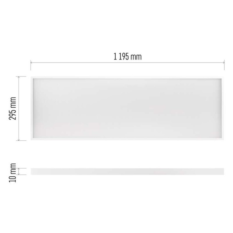 LED panel PROXO 30×120, obdĺžnikový biely, 33W neutr. b. UGR 2