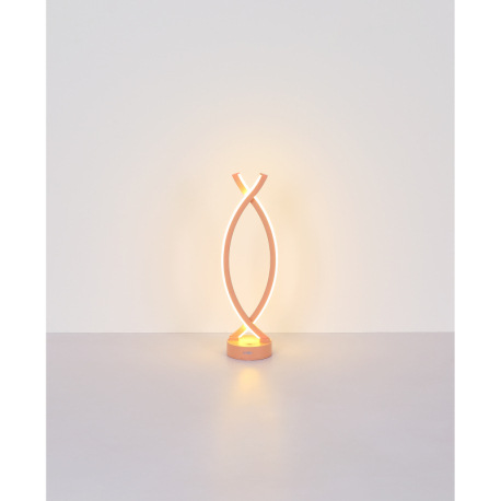 Nabíjateľná stolová lampa, plast farba biela a broskyňová, dotykové zapnutie/vypnutie, plynulý dotyk 17