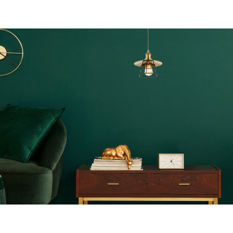 Závesné svietidlo, kov bronzový, kov čierny, Ø220 V:1500, bez žiarovky 1xE27, max. 60W 230V. 3