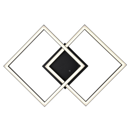 Stropné svietidlo kov/hliník čierny, akryl biely, stmievateľné, prepínanie nástenným vypínačom, meni 4