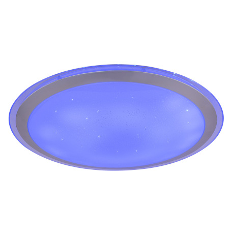 Stropné svietidlo, kov biely strieborný, akryl biely, číry, kompatibilné s Google Assistant a Alexa, 11