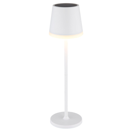 Solárne svietidlo, kov biely, plast čierny, plast biely, plast satinovaný, vypínač, vrátane aku CR18