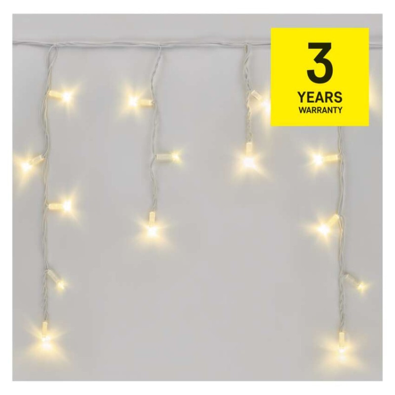 Profi LED spojovacia reťaz blikajúca biela – cencúle, 3 m, vonkajšia, teplá biela 14