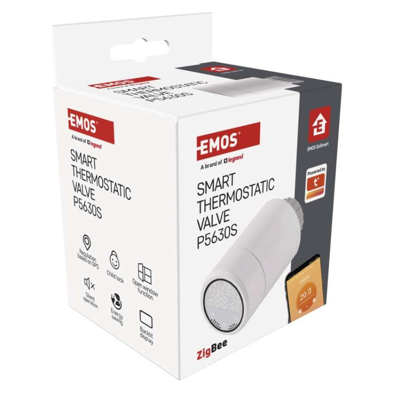 GoSmart Digitálna termostatická hlavica P5630S ZigBee 8