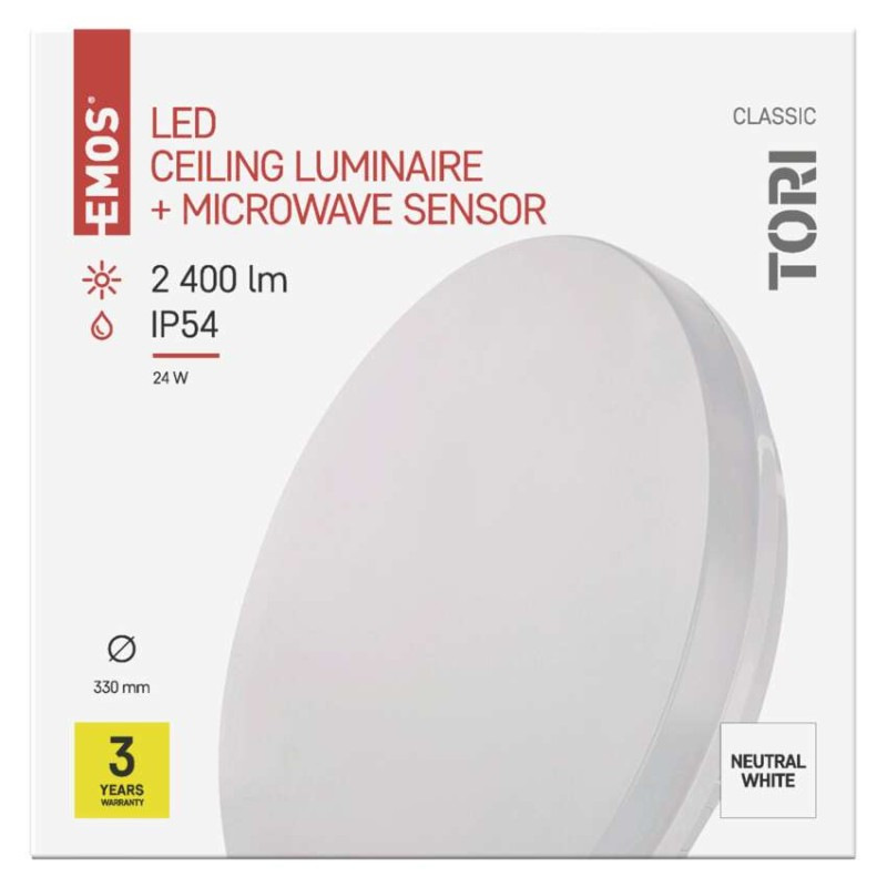 LED prisad. svietidlo Tori s pohyb. senz.,kr. 24W n.b., IP54 7