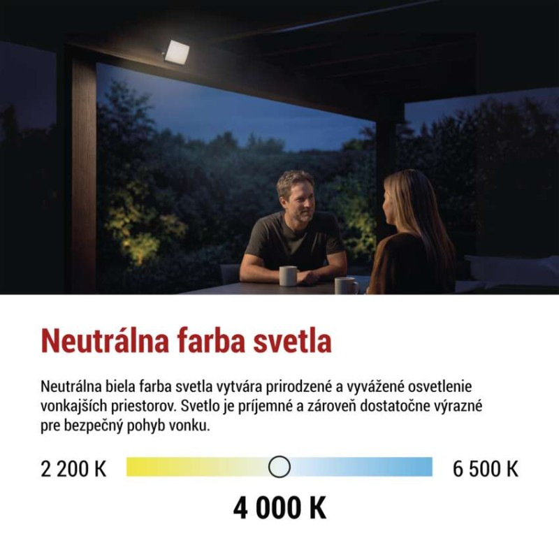 LED reflektor TAMBO EVO, 20 W, 2000 lm, IP65, čierny 8