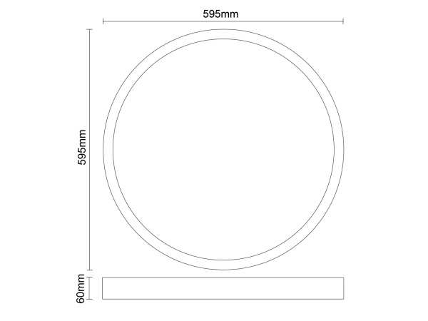 LED podhľadový panel backlite 40W / 595 / 4000K / WH / UGR19 - PL821 10
