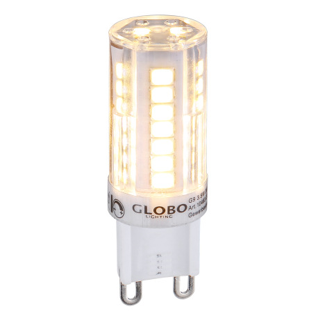 LED žiarovka, keramika biela, plast priehľadný, stmievateľná, Ø17, V:50, 1xG9 LED 3W 230V, 320lm, 30