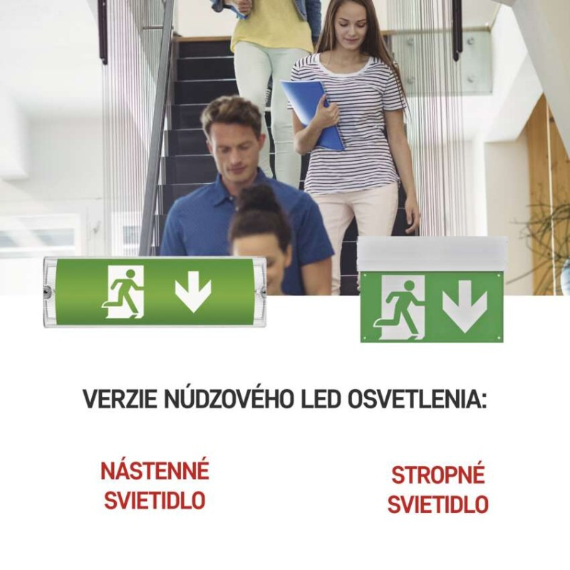 LED Núdzové svietidlo CESSI 3W 3H MT 2