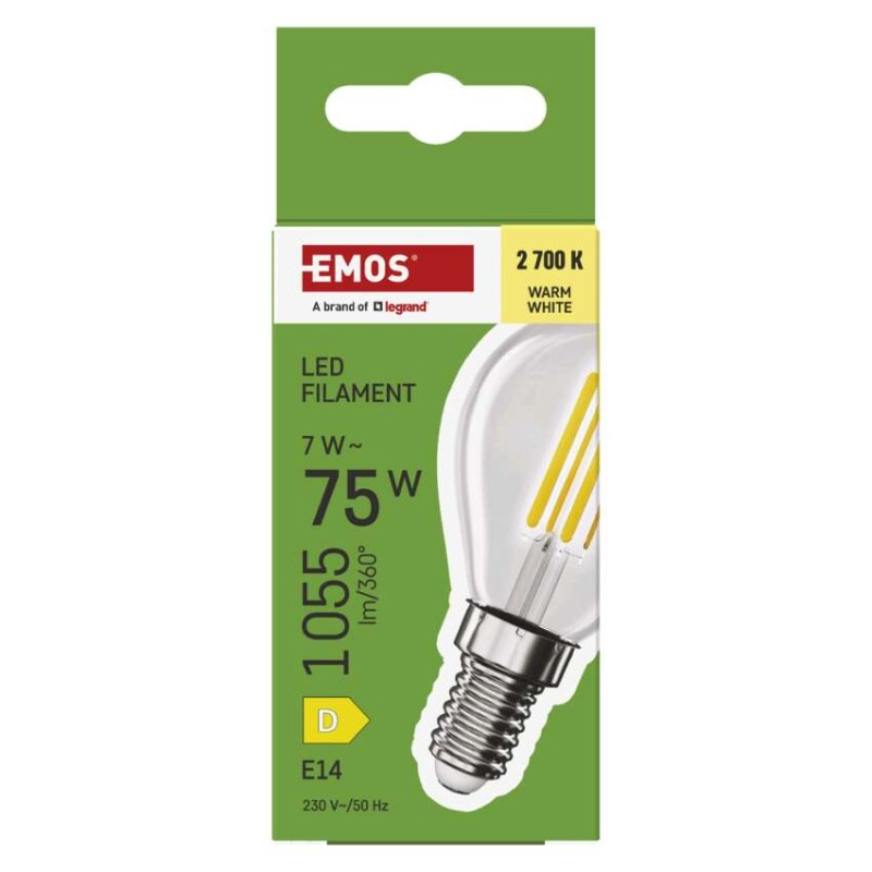 LED žiarovka Filament Mini Globe / E14 / 7 W (75 W) / 1055 lm / teplá biela 4