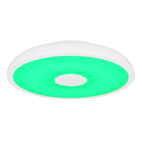 Stropné svietidlo, plast biely, Bluetooth, reproduktor 3W, päm.funkcia, nočné svetlo, stmievateľné, 8