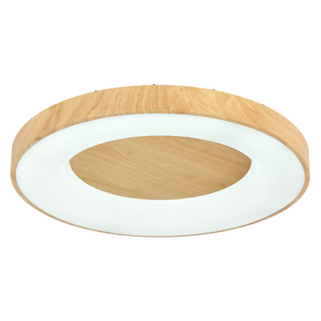 Stropné svietidlo, kov biely/imitácia dreva, plast opál, pamäťová funkcia, nočné svetlo, stmievateľn 6