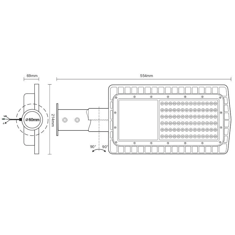 LED pouličná lampa 60W / 5000K - LSL722 7