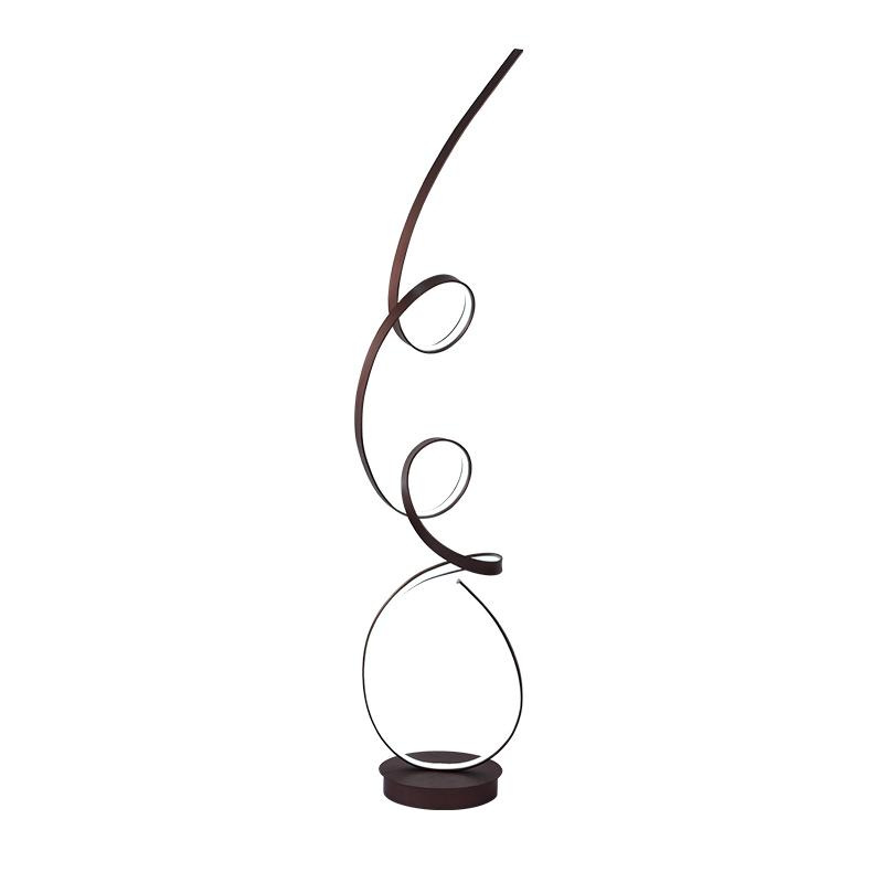 LED dizajnová stojaca lampa 80W - JF2301/BR 2