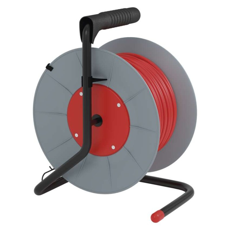 Predlžovací kábel na bubne 25 m / 4 zásuvky / červený / PVC / 230 V / 1,5 mm2 14