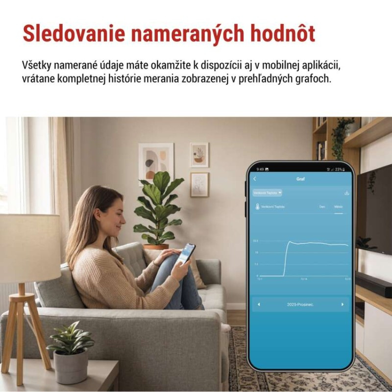 GoSmart bezdrôtová meteostanica E6001 4