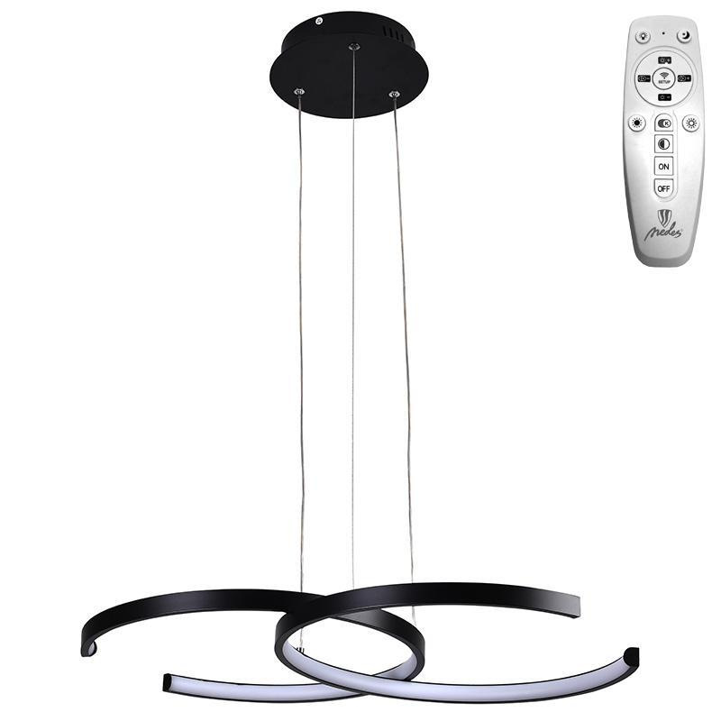 LED závesné svietidlo na lanku + diaľkový ovládač 50W - J4300/B 8