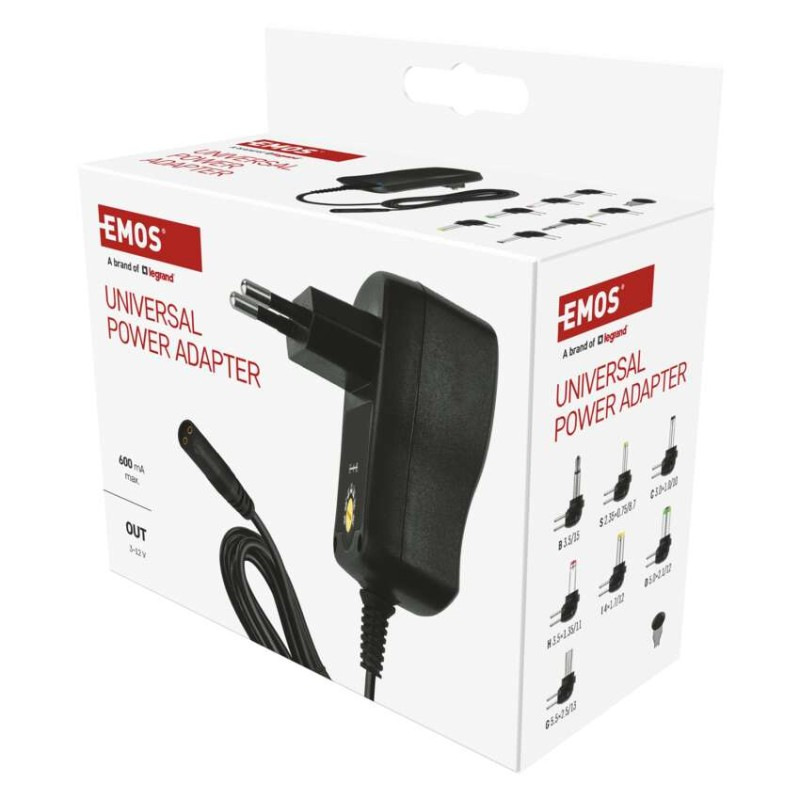 Univerzálny pulzný napájací zdroj 600 mA s hrebienkom 8