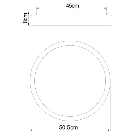 Stropné svietidlo, kov biely, plast strieborný, akryl biely, pamäťová funkcia, nočné svetlo, stmieva 9