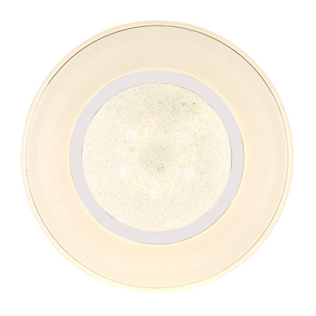 Stropné svietidlo, kov biely, chróm, plast biely, plastové krištále, trblietavý efekt, nočné svetlo, 3