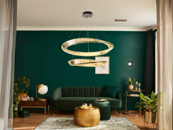 LED krištáľové svietidlo + diaľkový ovládač 90W - J6351/CH 2