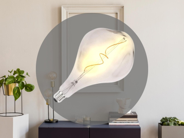 LED dekoratívna žiarovka / filament BUMPED 4W SMOKE - ET160 / E27 / 2000K - ZSF120 5