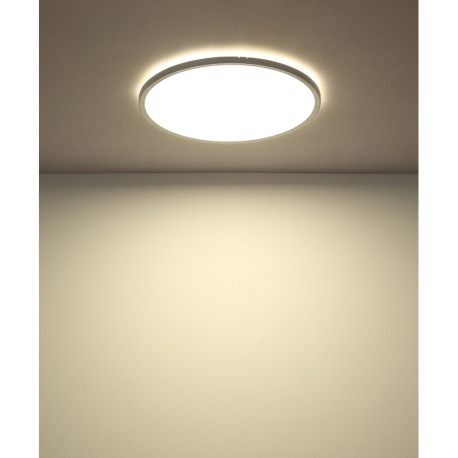 Stropné svietidlo, plast biely, plast satinovaný, plast biely, podsvietenie, 3 úrovne osvetlenia pom 9