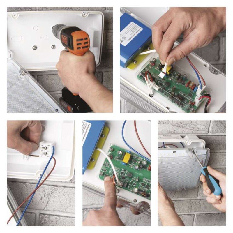 LED Núdzové svietidlo NESSI 10W 3h IP66 14