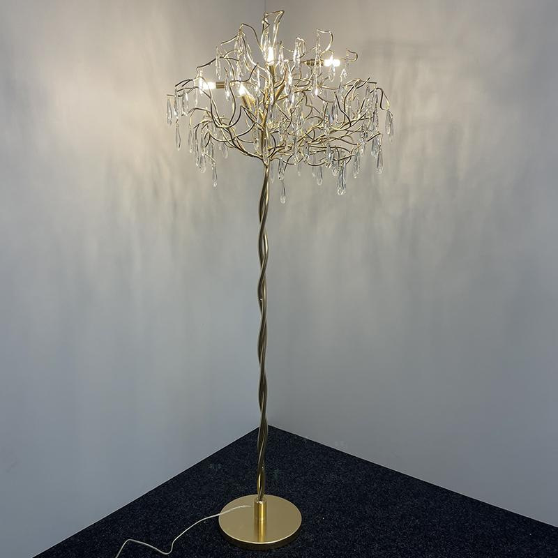 Luxusná krištáľová stojaca lampa 5 x G9 - CA061/F 7