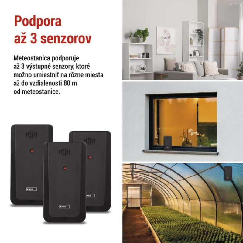 Domáca bezdrôtová meteostanica E8614 4
