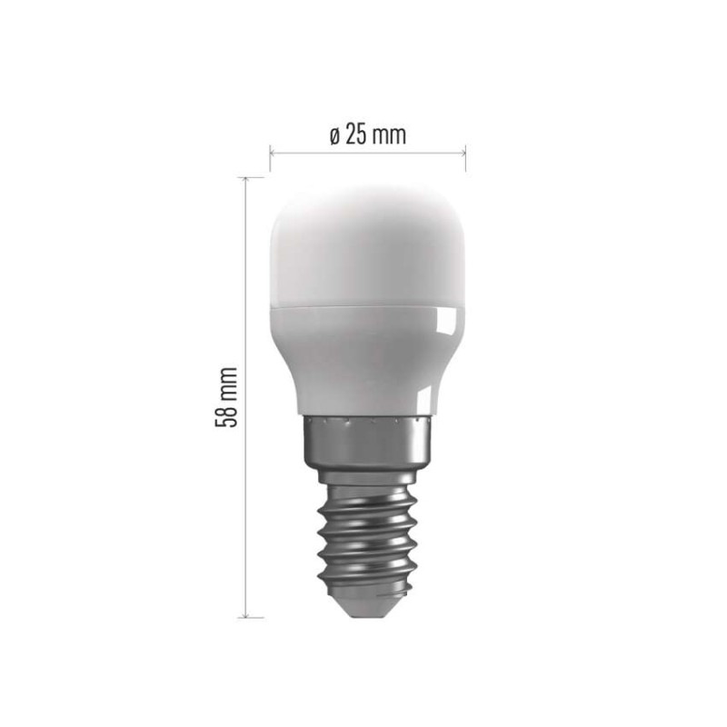 LED žiarovka do chladničiek ST26 / E14 / 2,3W (25 W) / 255 lm / neutrálna biela