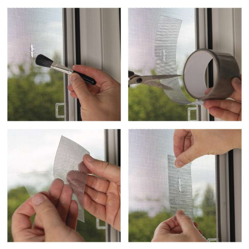 Páska na opravu siete proti hmyzu 50 mm / 2 m, priehľadná 10