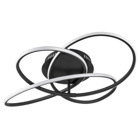 Stropné svietidlo, kov čierny, plast biely, Ø600, V: 127, vrátane 1xLED 30W 230V, 1370lm, 3000K 8