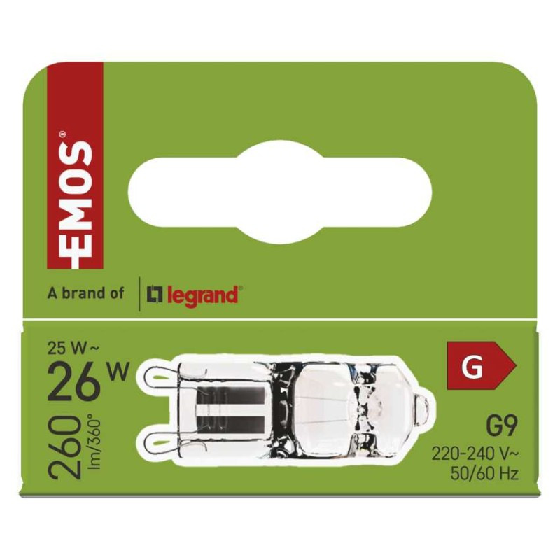 Halogénová žiarovka JC 25W G9 teplá biela 7