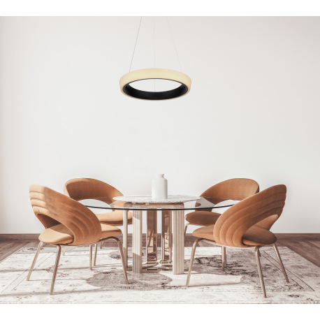 Závesné svietidlo, kov čierny, akryl čierny, biely, stmievateľné, fixácia farby, pamä. funkcia, nočn 11