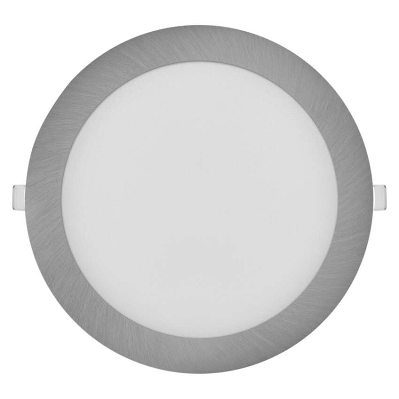 LED vstavané svietidlo NEXXO, kruhové, strieborné, 18W, CCT 3