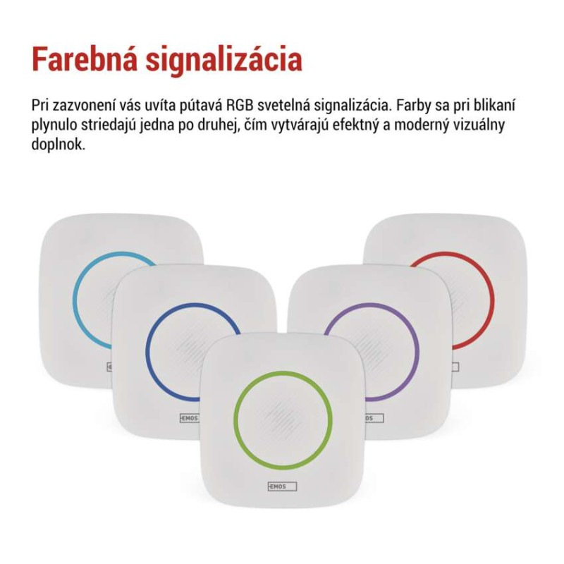 Domový bezdrôtový zvonček P5736 na 3× AA 6