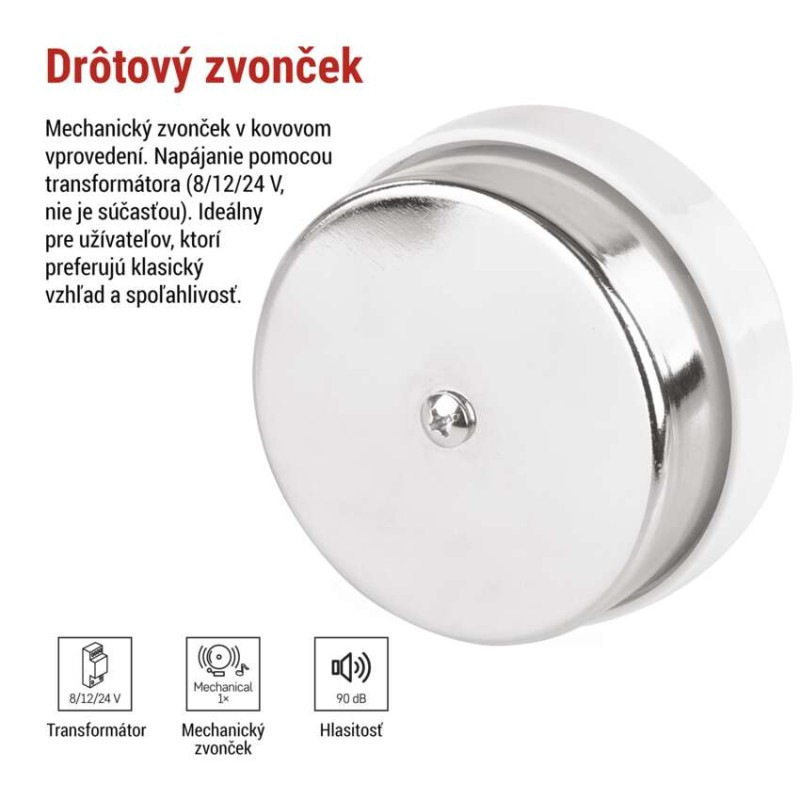 Drôtový zvonček P57104 3