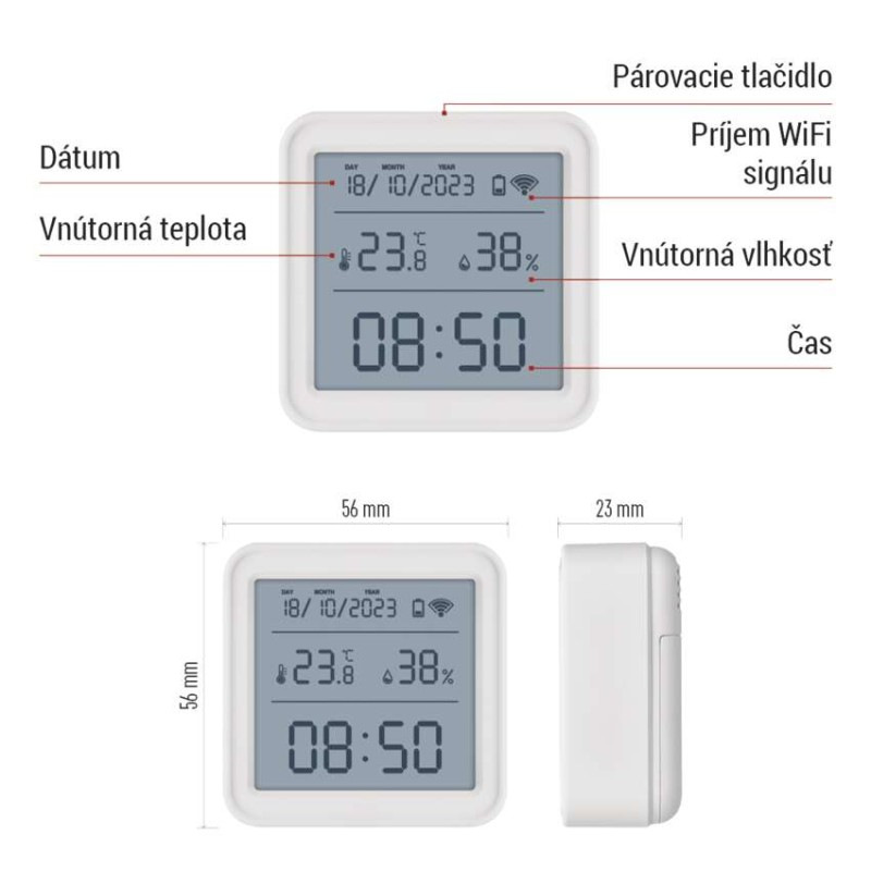 GoSmart Digitálny bezdrôtový teplomer EGS0101 ZigBee 6