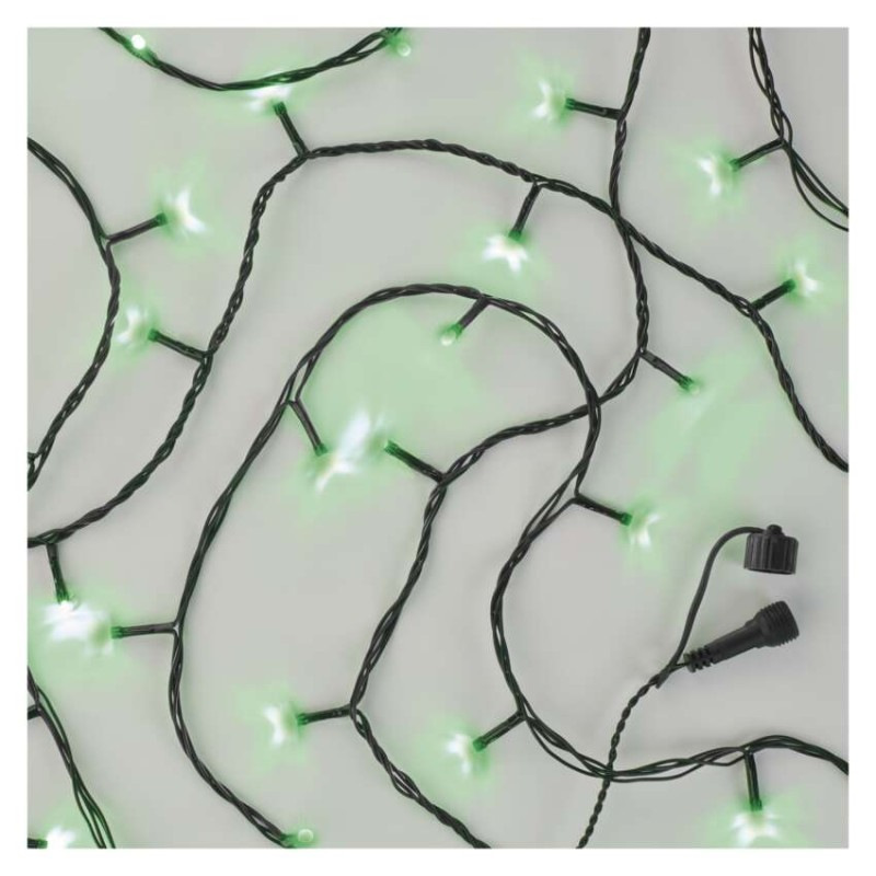 Standard LED spojovacia vianočná reťaz, 10 m, vonkajšia aj vnútorná, zelená 6