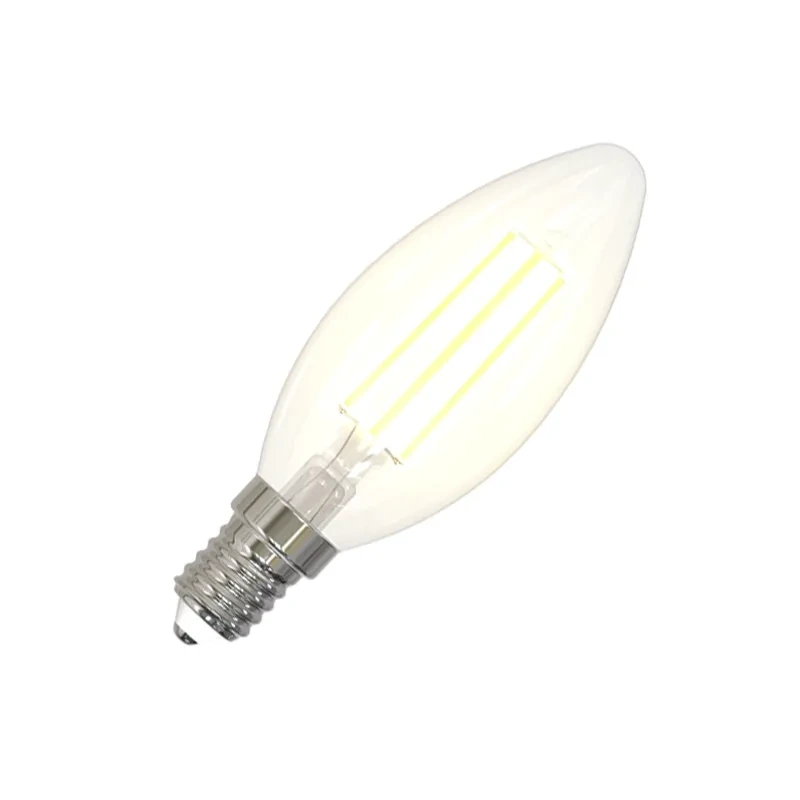 LED žiarovka / filament BIELY 4,5W - C35 / E14 / 3000K - ZWF106 4