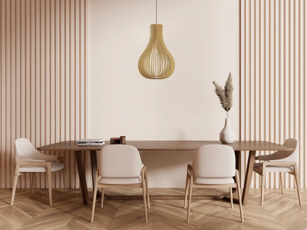 Závesný luster z masívneho dreva E27 / 380 - WRE082 9