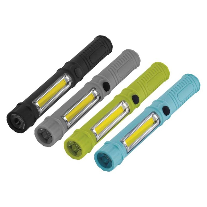 COB LED + LED ručné svietidlo P3897, 230 lm, 3× AAA, 16 ks, display box 3